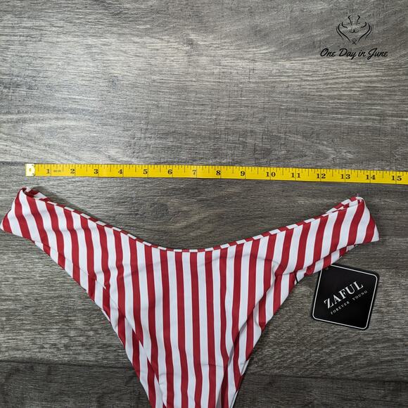 Zaful High Cut Cheeky Bikini Bottom Size 6 - Picture 2 of 3